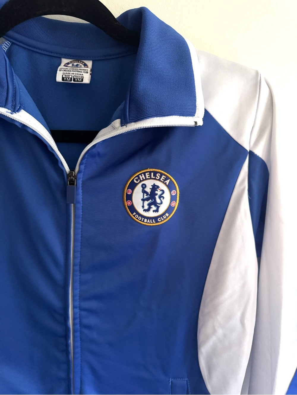 Chelsea FB Kids' Blue & White  Track Jacket